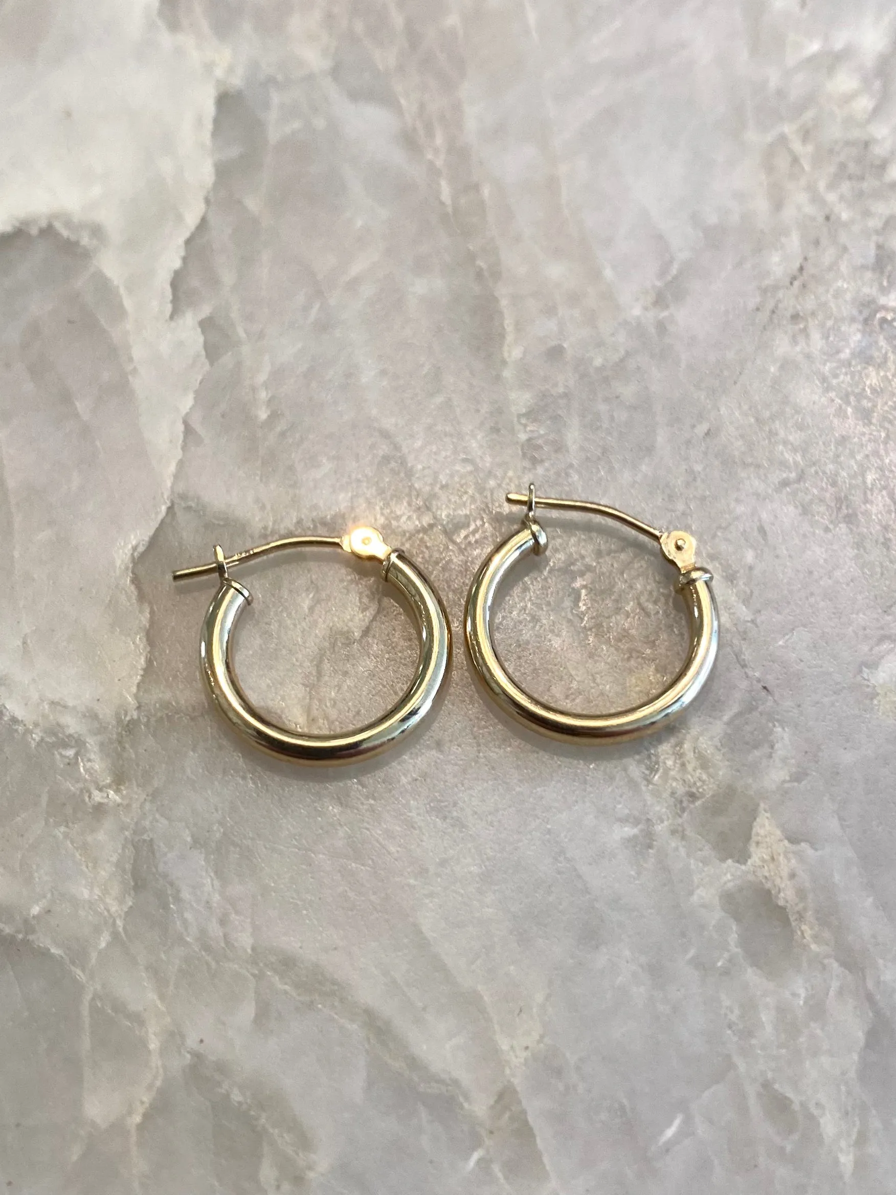 10k Gold Classic Small Hoops