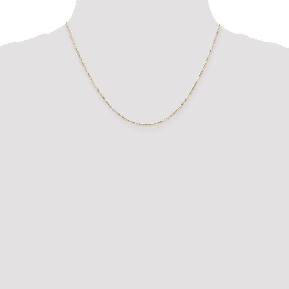 14k Rose Gold .5 mm Cable Rope Chain (CARDED) | 5RR