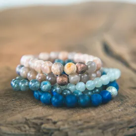 5 Stack: Centered, Calm, New Beginnings 5 Bracelet Stack