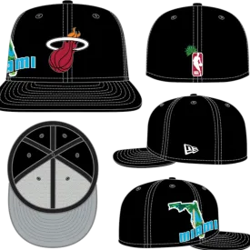 59Fifty Miami Heat Stateview Fitted Hat