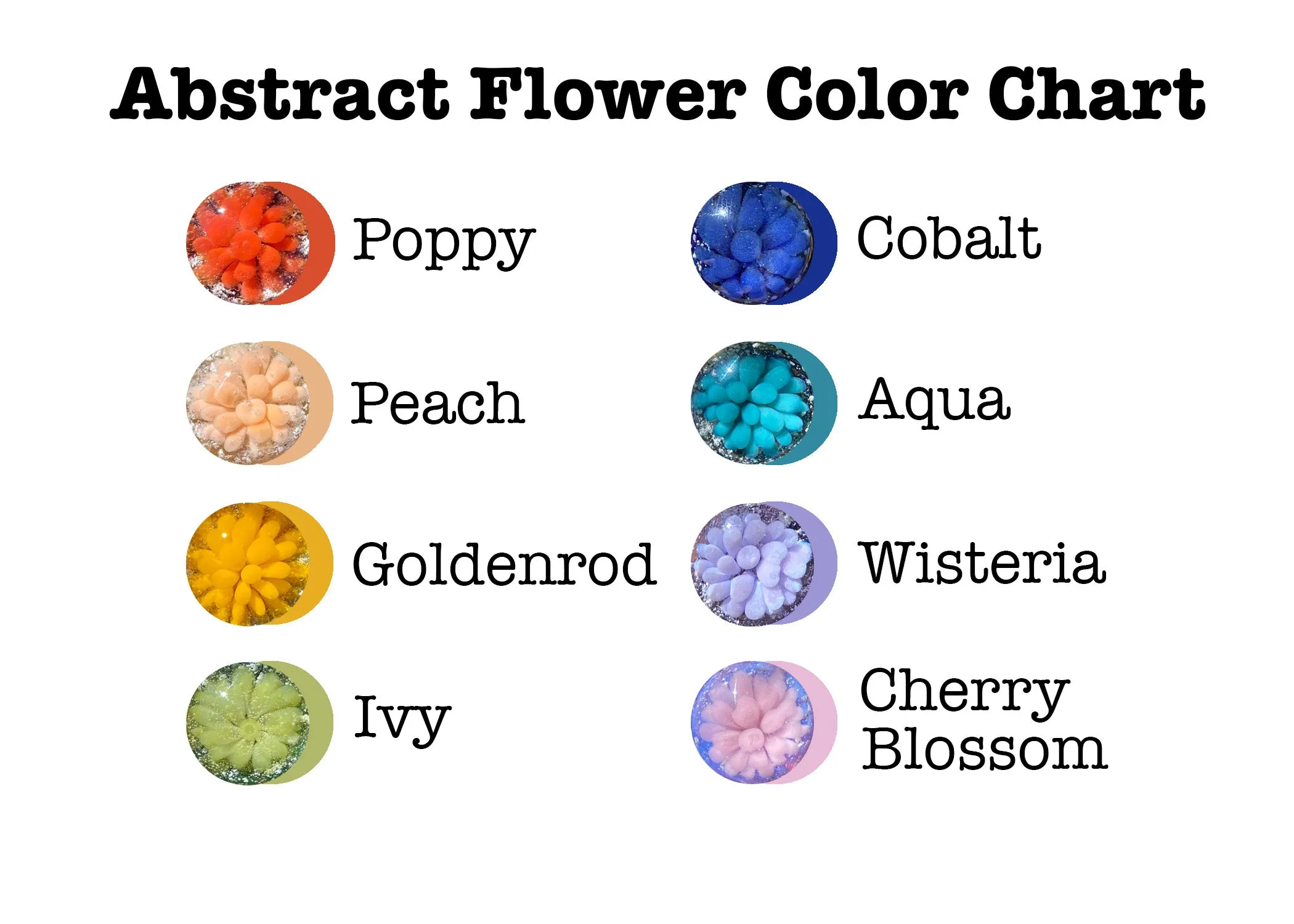 Abstract Flower Pendants with Infused Cremains