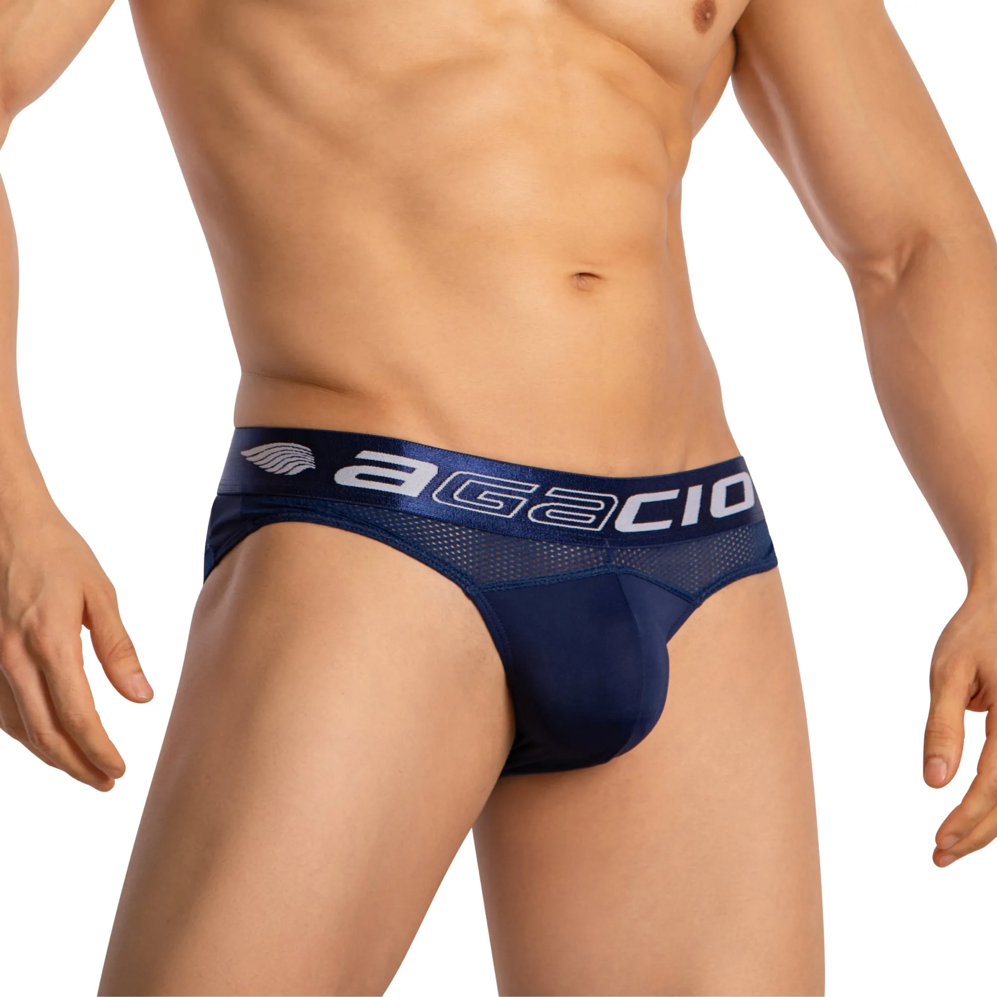 Agacio Men's Sheer Thongs AGJ042