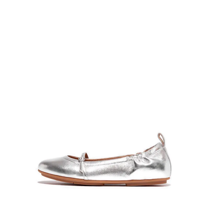 ALLEGRO SOFT METALLIC-LEATHER MARY JANES