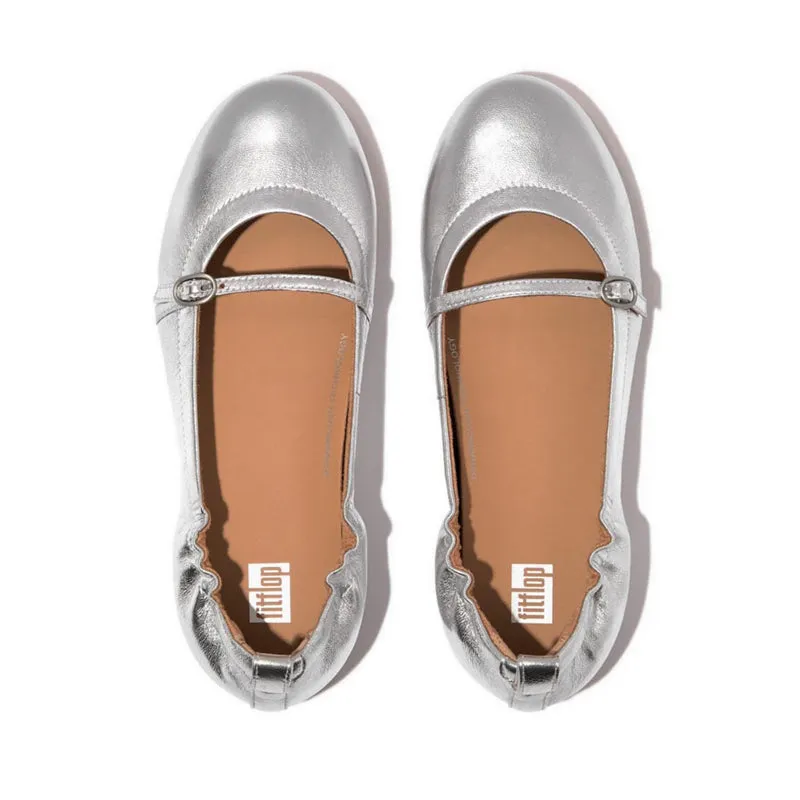 ALLEGRO SOFT METALLIC-LEATHER MARY JANES