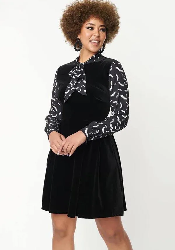 Bat [Black] | VELVET DRESS**