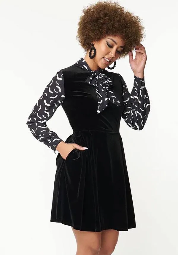 Bat [Black] | VELVET DRESS**