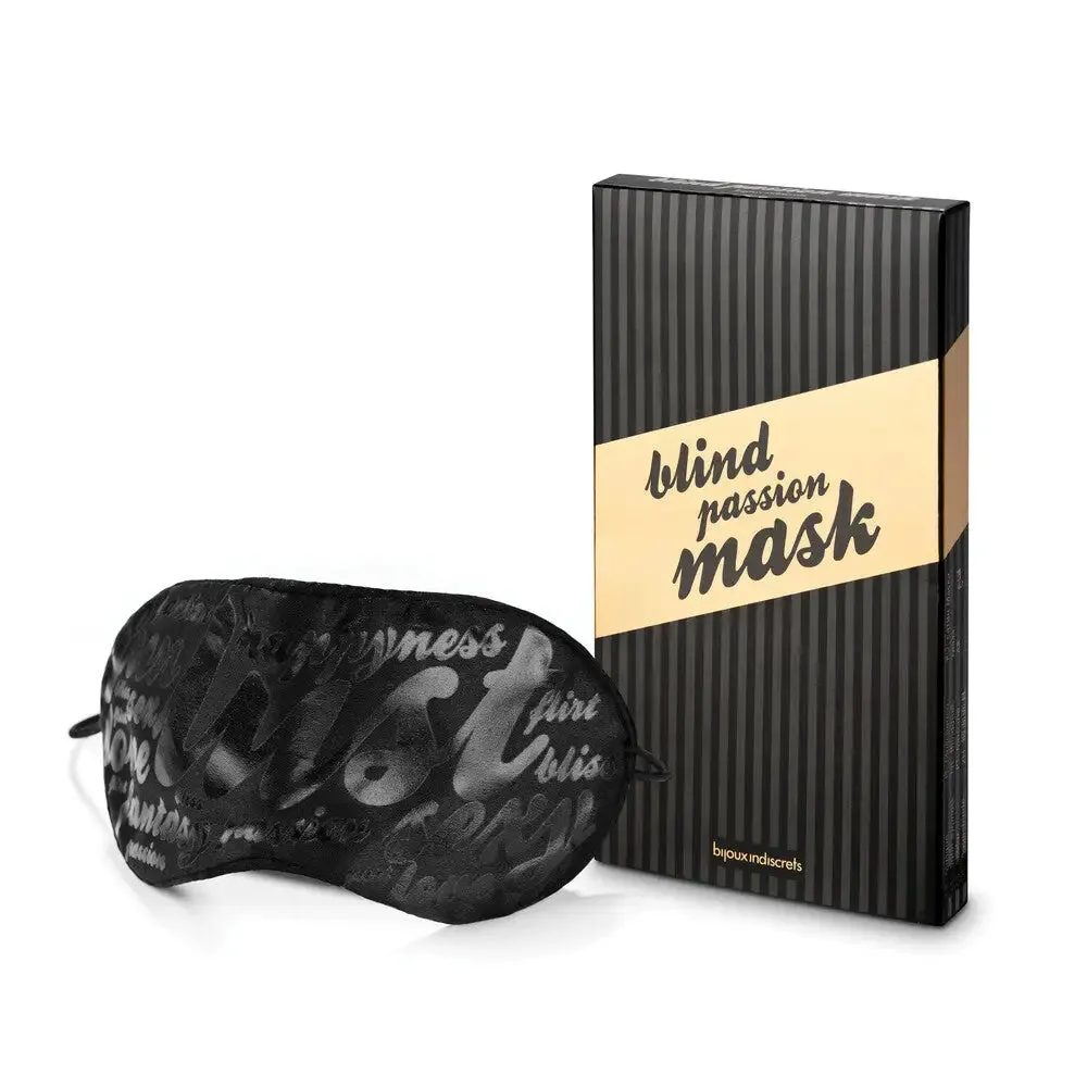 Bijoux Indiscrets Passion Black Satin Mask