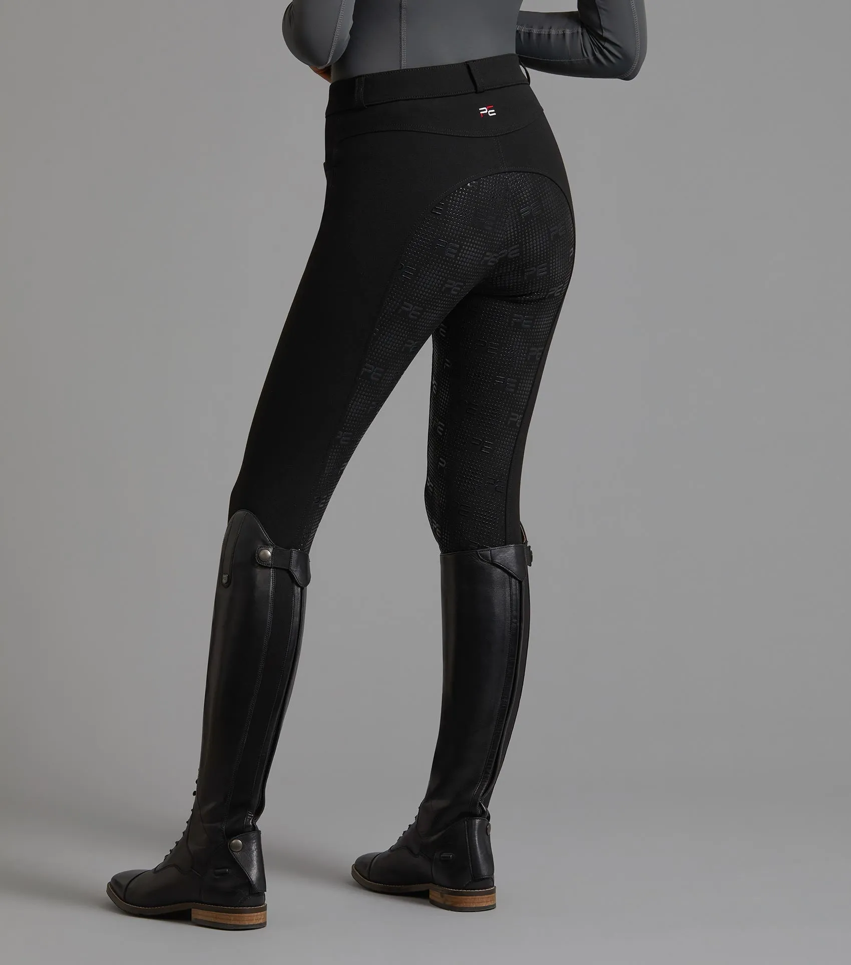 Cassa Ladies Full Seat Gel Riding Breeches Black