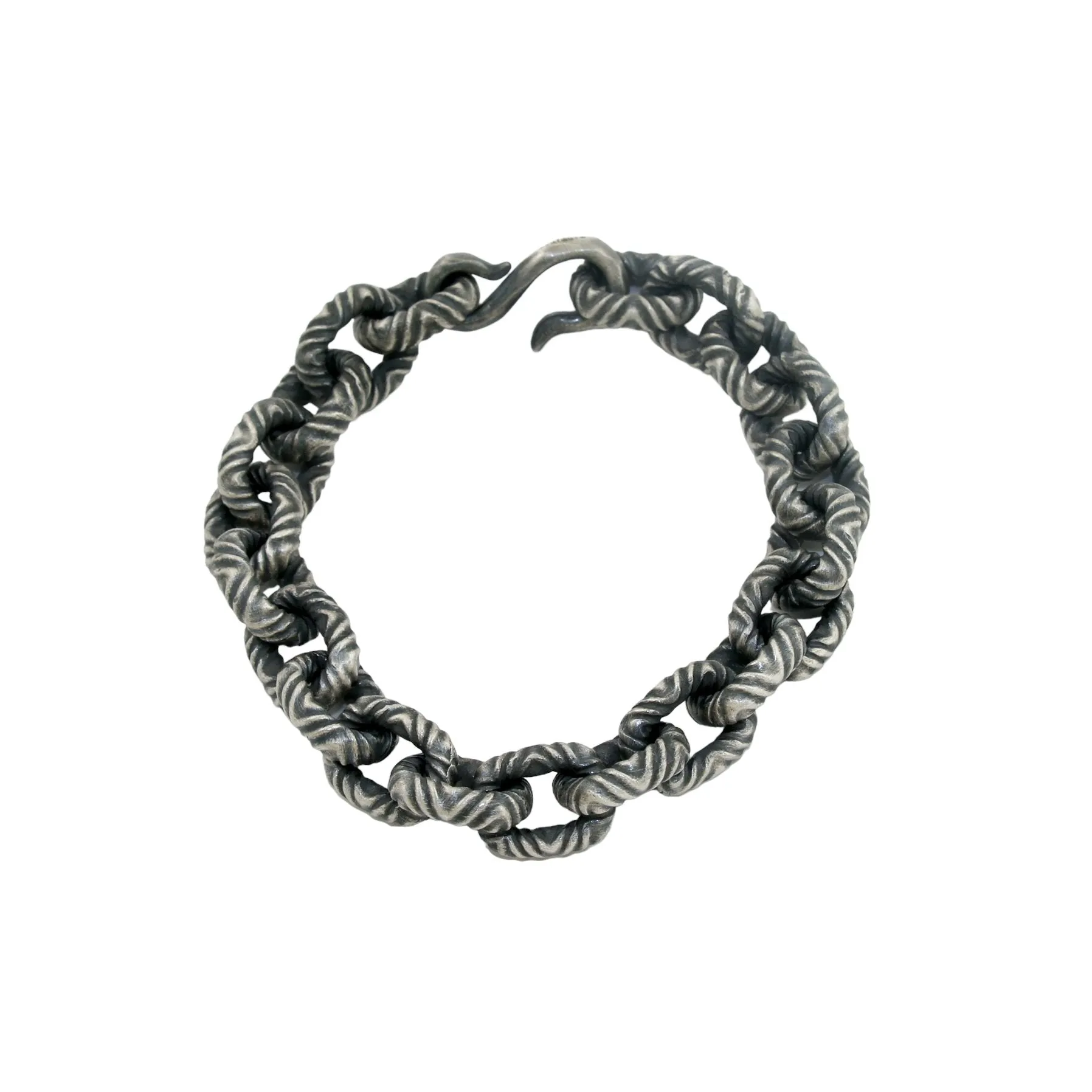 Chunky Oxidized Chain Link Bracelet