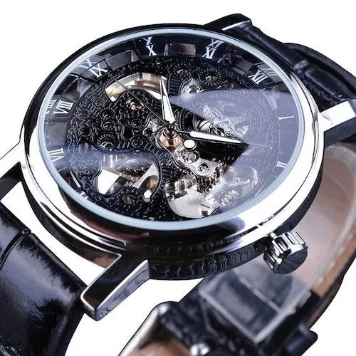 Classy Men Watch Superior Black/Silver