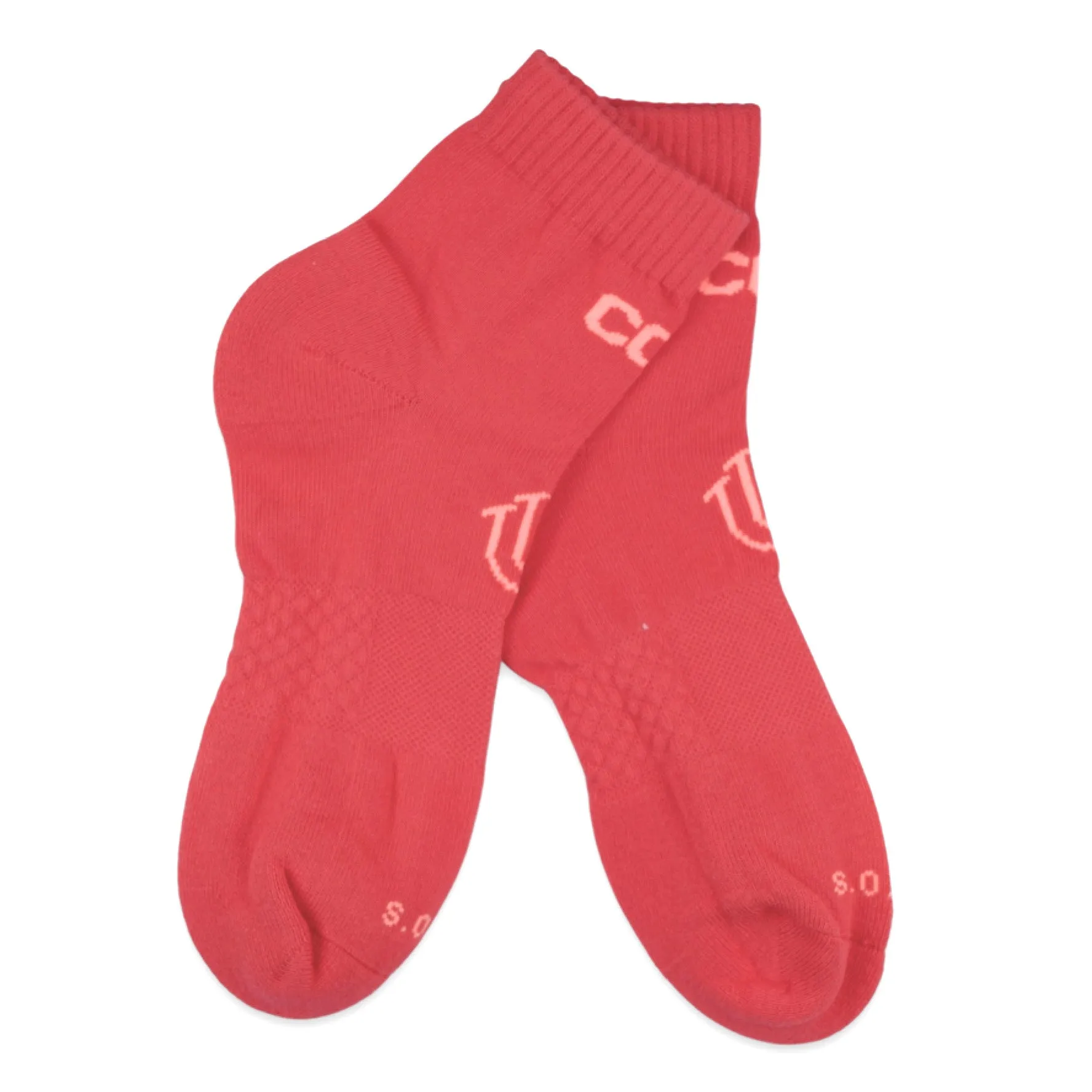 COLR By uLace Mid-Calf Socks - Coral Orange