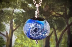 Cosmic Swirl Memorial Pendant