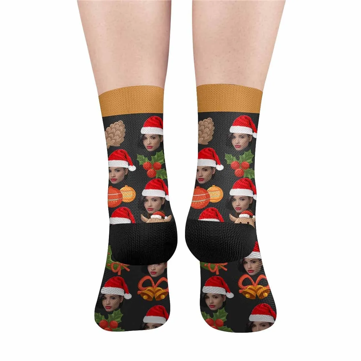 Custom Face Donuts Bells Socks