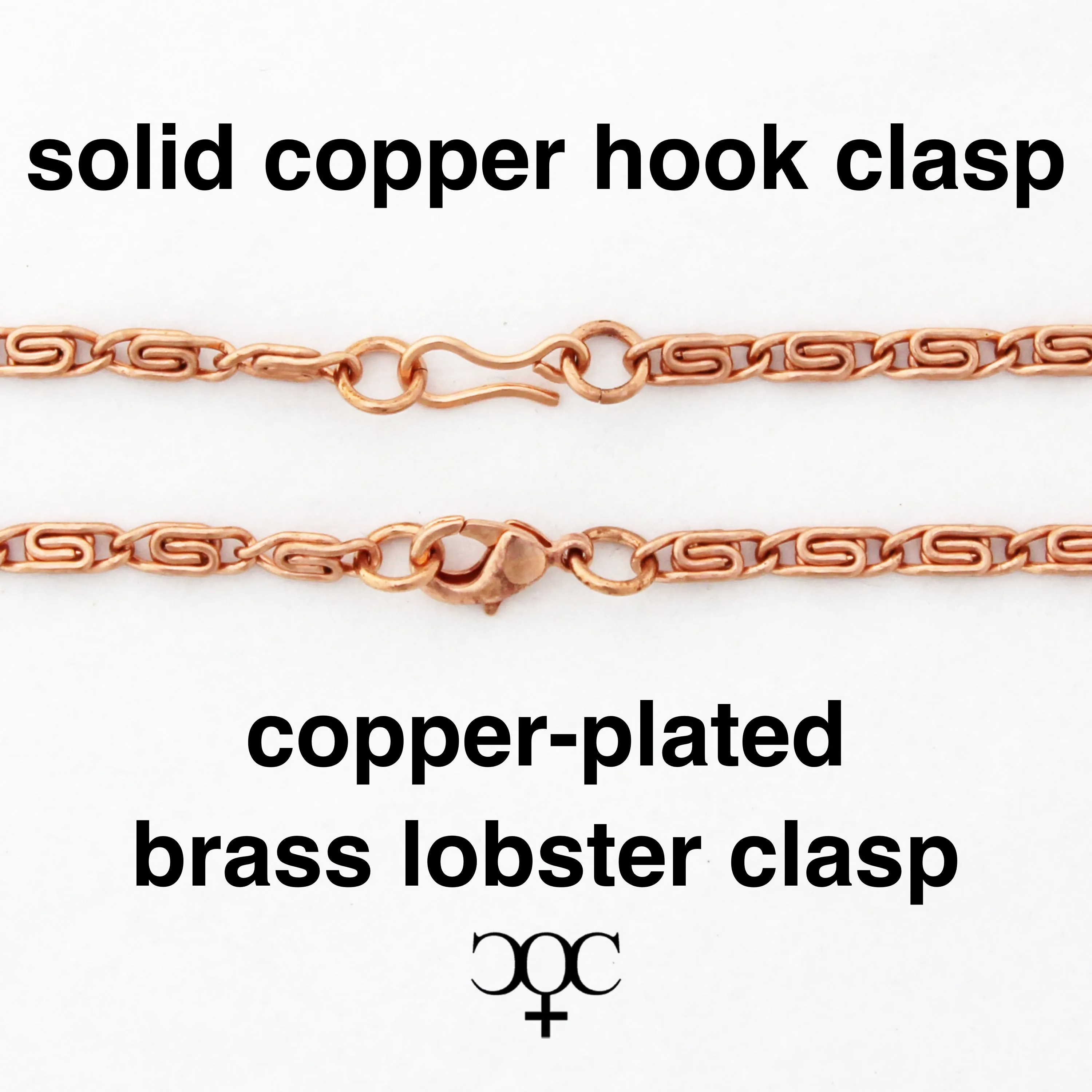 Custom Necklace Chain Fine Figaro Chain Necklace NC41 Solid Copper Necklace Custom Size Chain