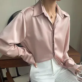 Luxe Delilah Satin Shirt - High-Quality, Elegant and Comfortable