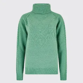 Dubarry Belleek Chunky Roll Neck Sweater - Crab Apple