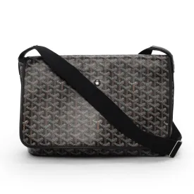 Goyard Black Goyardine Capetien MM Messenger Bag