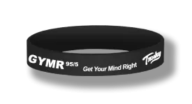 GYMR 95/5 - Get Your Mind Right - Wristband (set of 5)