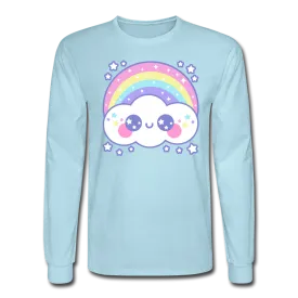 Happy Rainbow Cloud Men's Long Sleeve T-Shirt