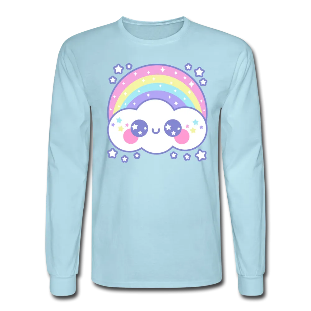 Happy Rainbow Cloud Men's Long Sleeve T-Shirt