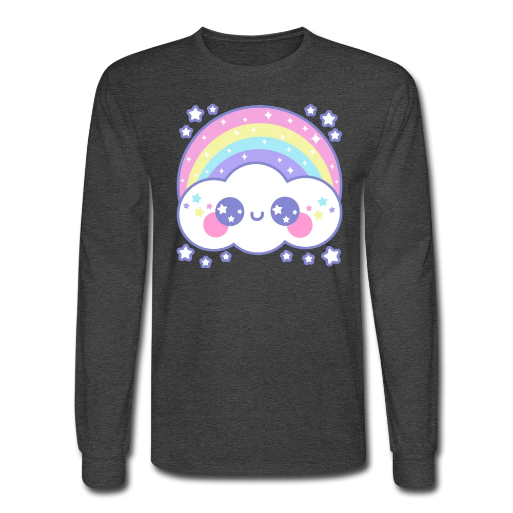 Happy Rainbow Cloud Men's Long Sleeve T-Shirt