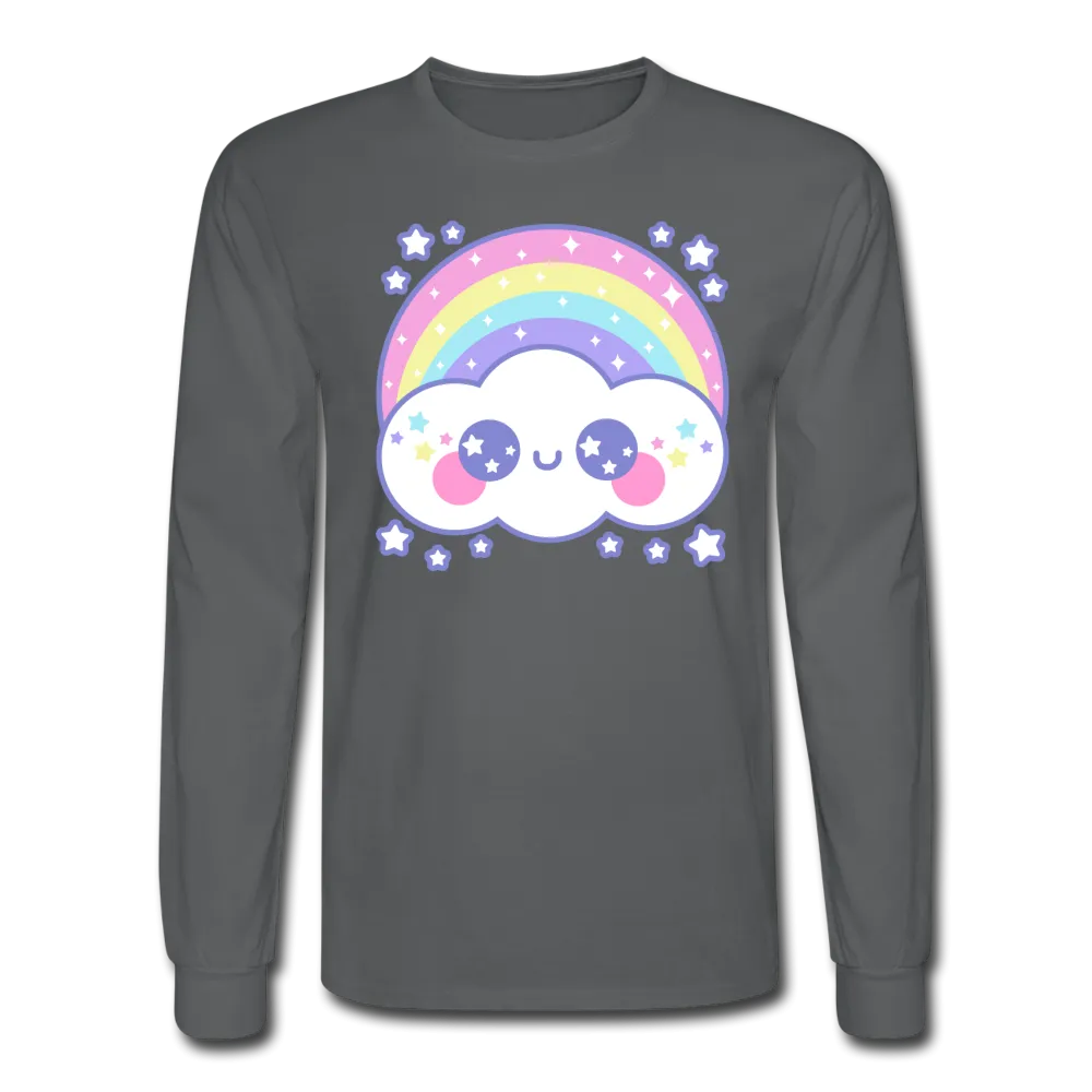 Happy Rainbow Cloud Men's Long Sleeve T-Shirt