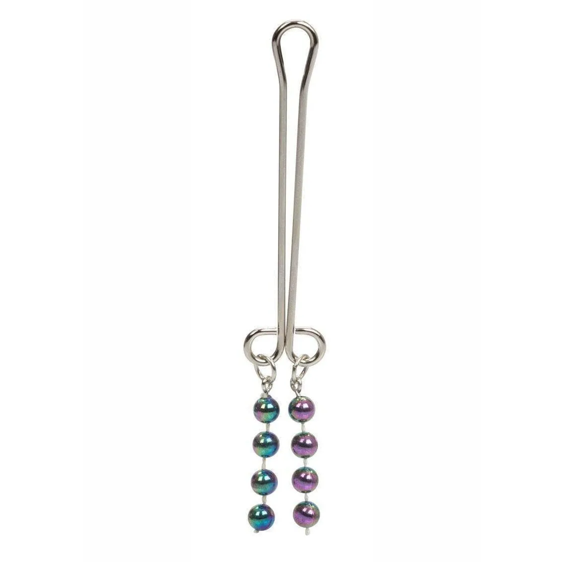 Intimate Play Non Piercing Beaded Clitoral Jewelry Silver