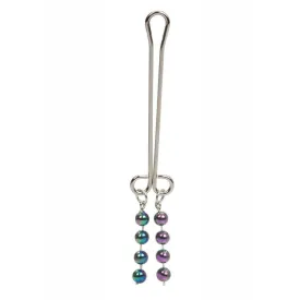 Intimate Play Non Piercing Beaded Clitoral Jewelry Silver