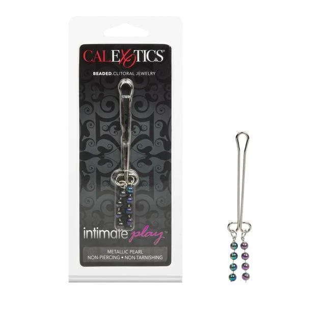 Intimate Play Non Piercing Beaded Clitoral Jewelry Silver