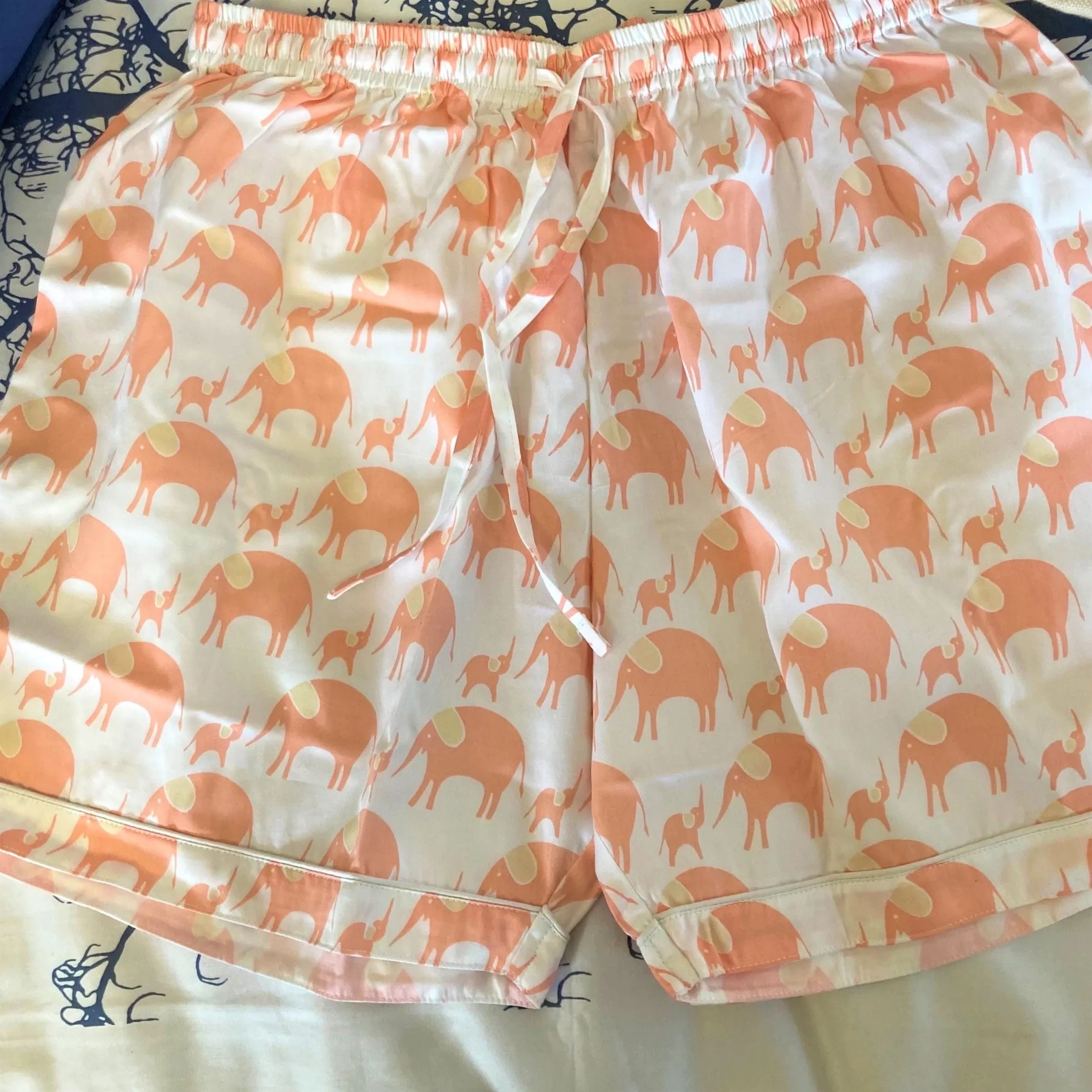 Ladies  Boxer Short - Sateen Elephant