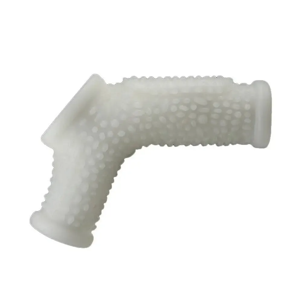 Lovetoy Rubber White Vibrating Penis Extension Sleeve for Him