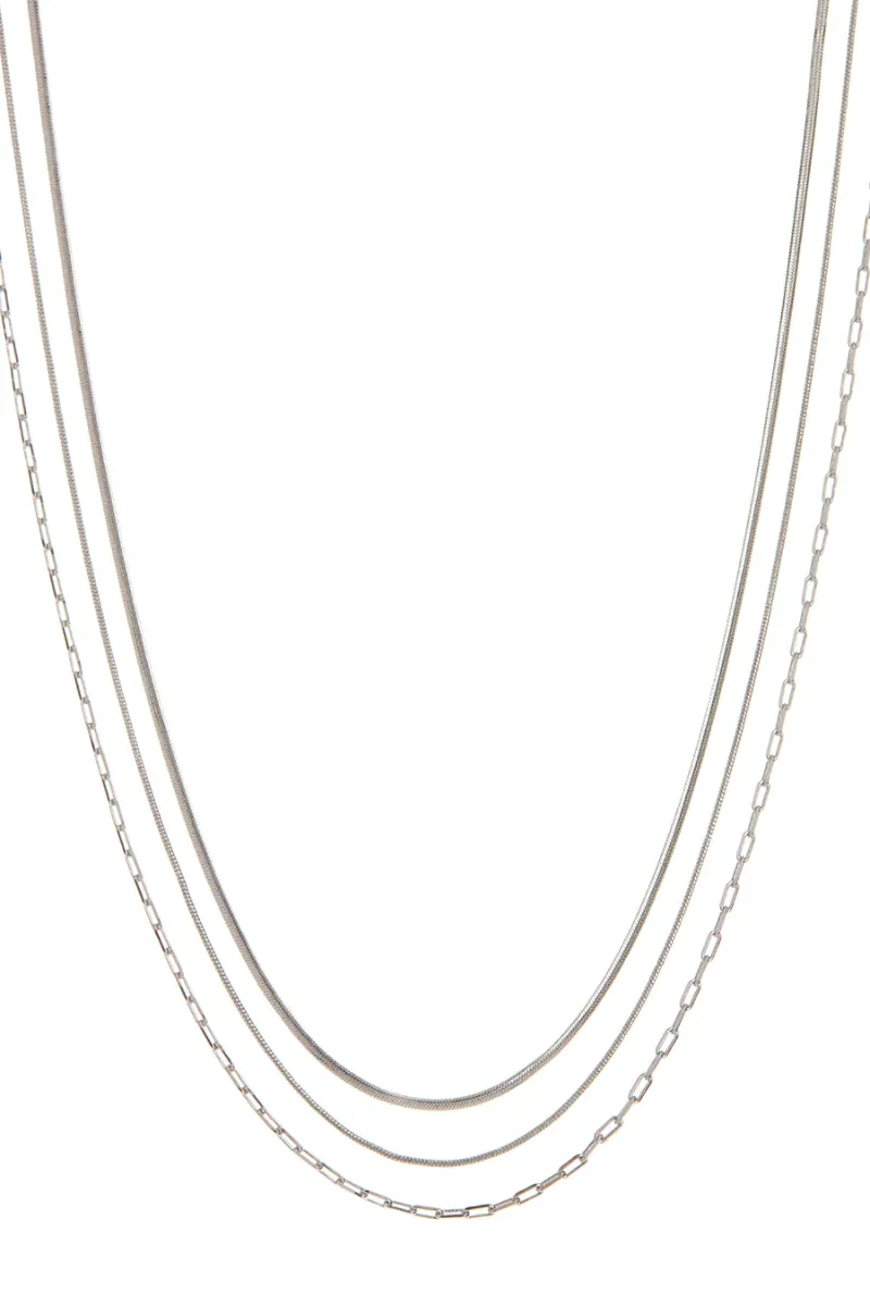 LUV AJ Chandon Multi Chain Charm Necklace