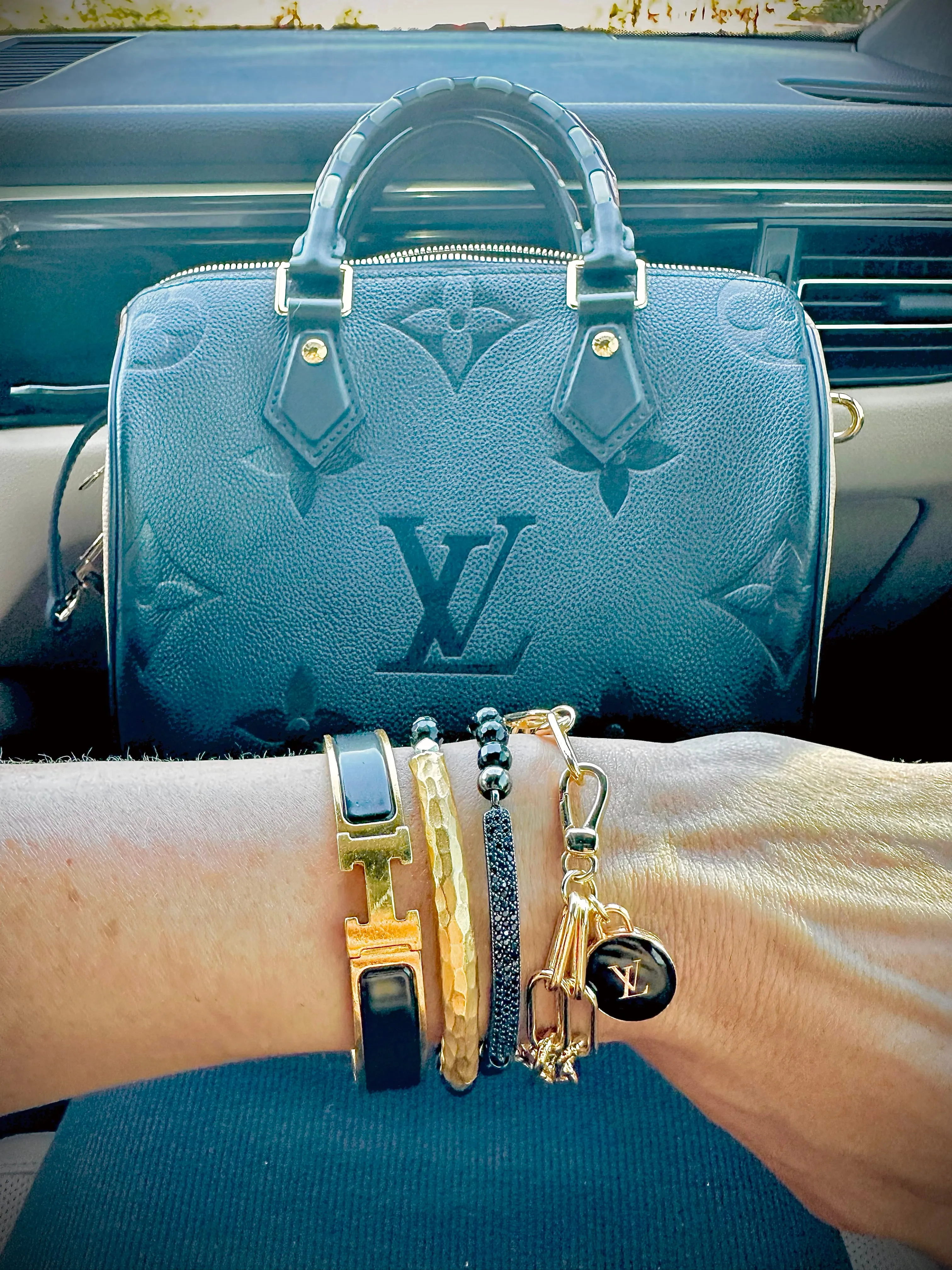 LV Black Coin bracelet