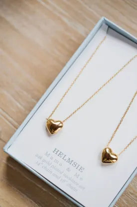 Mama & Me Heart Necklace Set