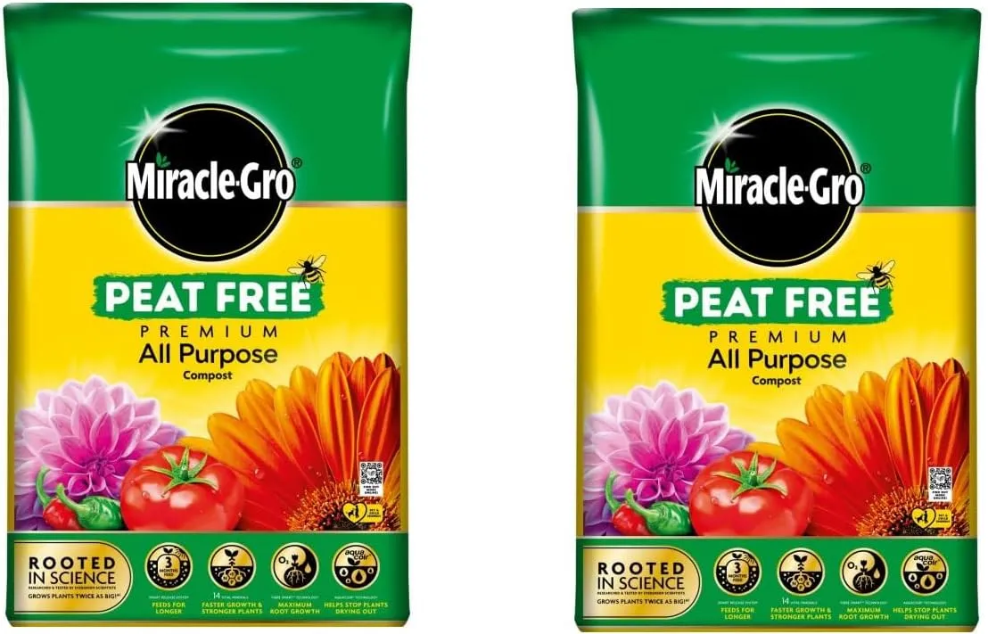 Miracle-Gro All Purpose Enriched Compost 40L x 2 Bags