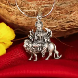 Sherawali Mata Silver 92.5 Pendant