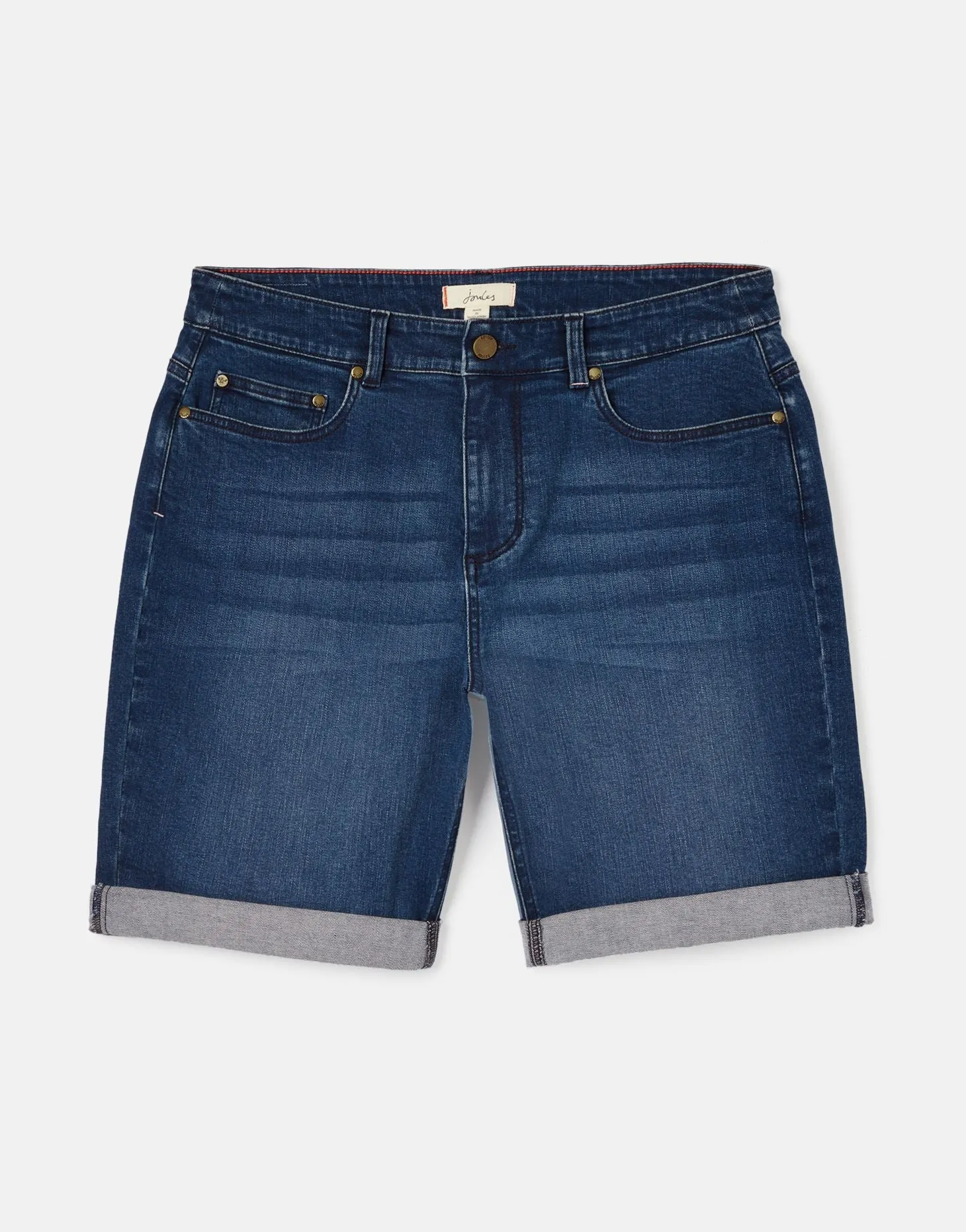 Shirley Long Denim Shorts - Mid Indigo