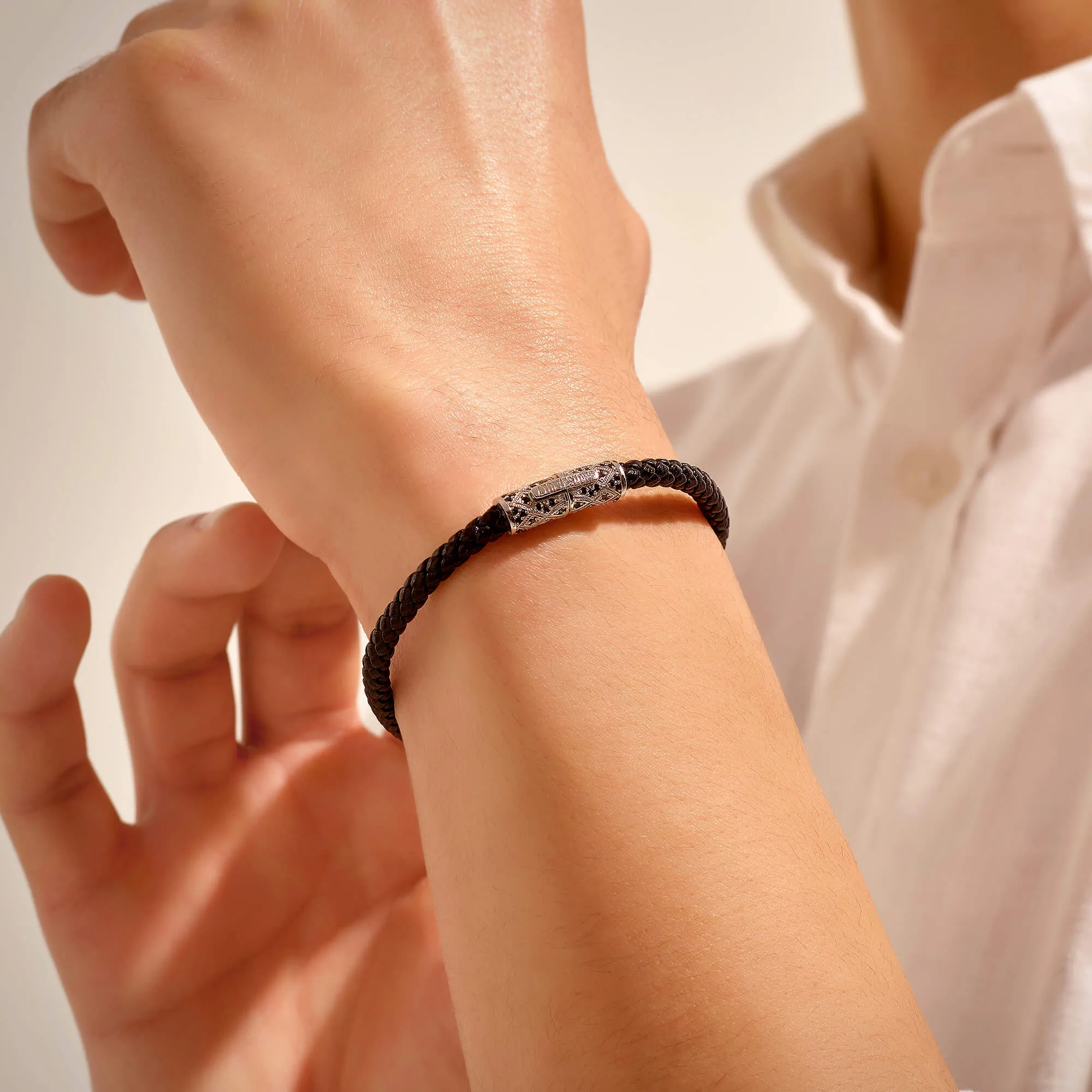 Streamline Minimalist Leather Bracelet