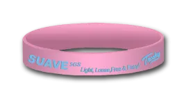 Suave Pink - Light, Loose, Fee & Easy - Wristbands (set of 5)