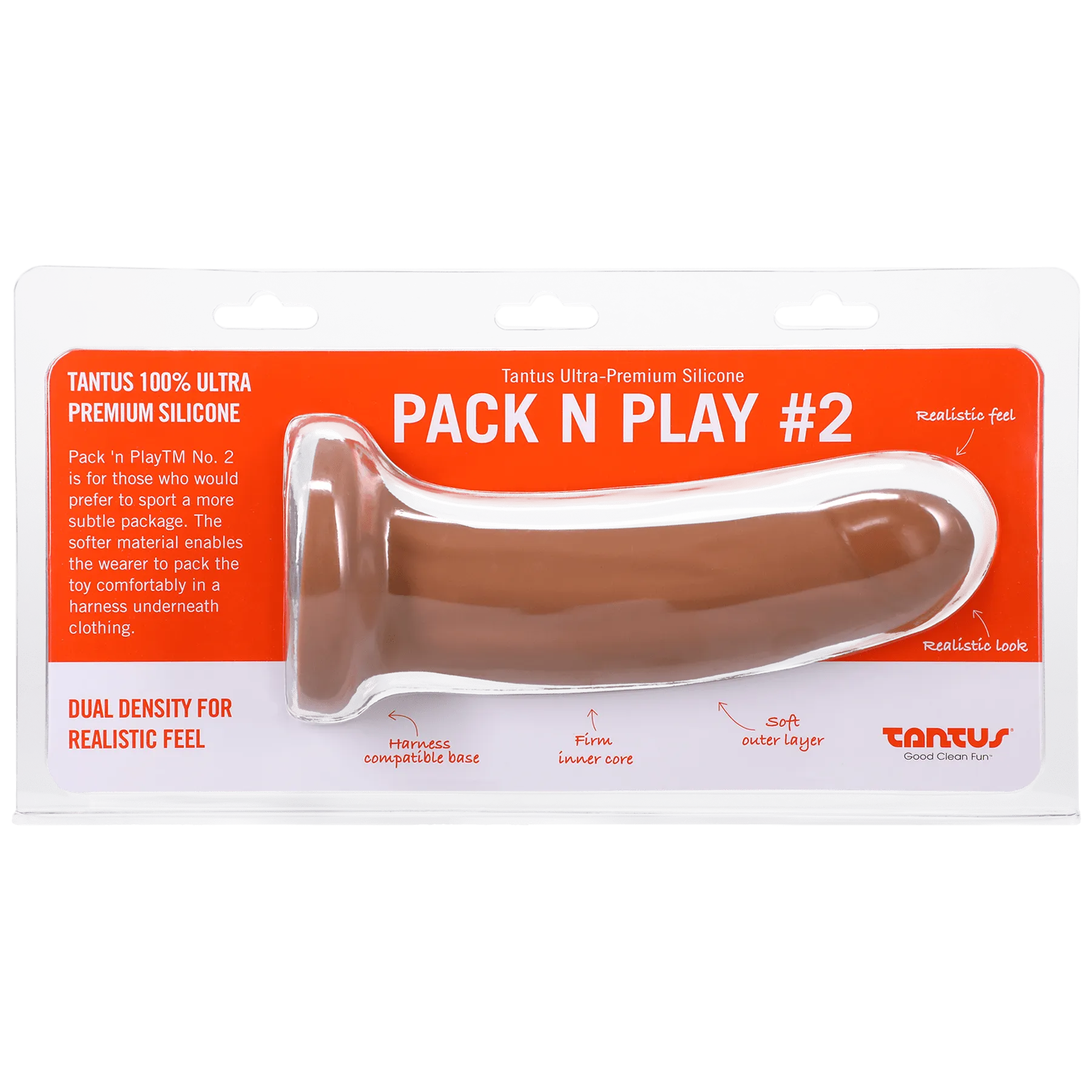 Certainly! Heres an optimized title for the product:

Tantus Pack n Play No. 2 Silicone Strap-On Dildo with Harness Compatibility