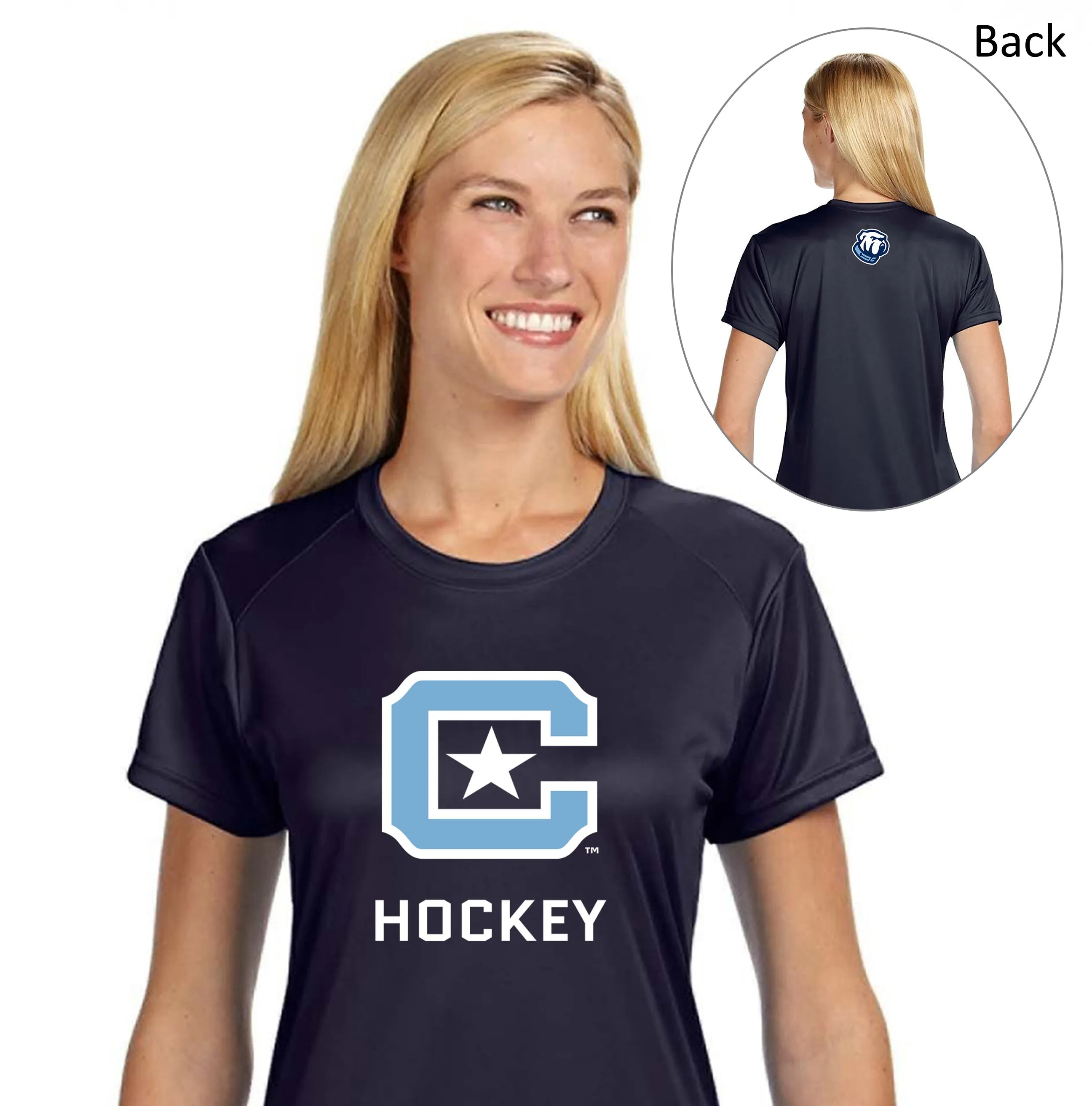 The Citadel, Club Sports - Hockey, A4 Ladies' Cooling Performance T-Shirt