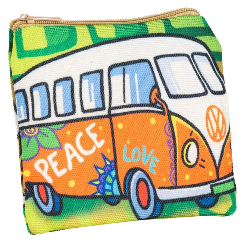 VW Bus Peace Love Coin Purse